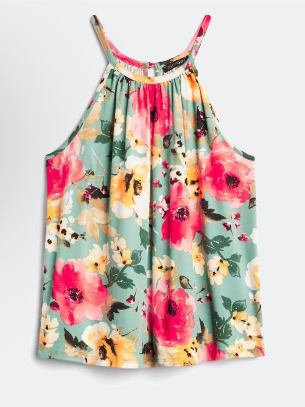 Papermoon Floral Halter Sleeveless Top | Small